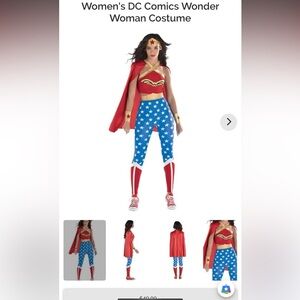 DC Comics Wonder Woman Kids Costume - Red, Blue, and Gold